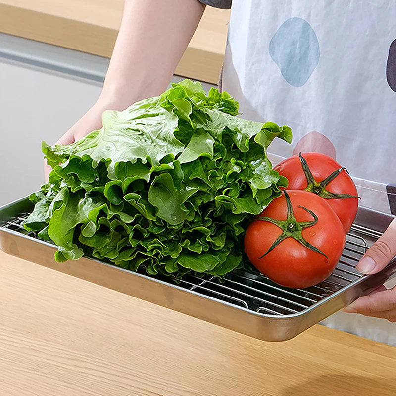 Cooling Rack Wire - Stainless Steel Baking Pan Tray With