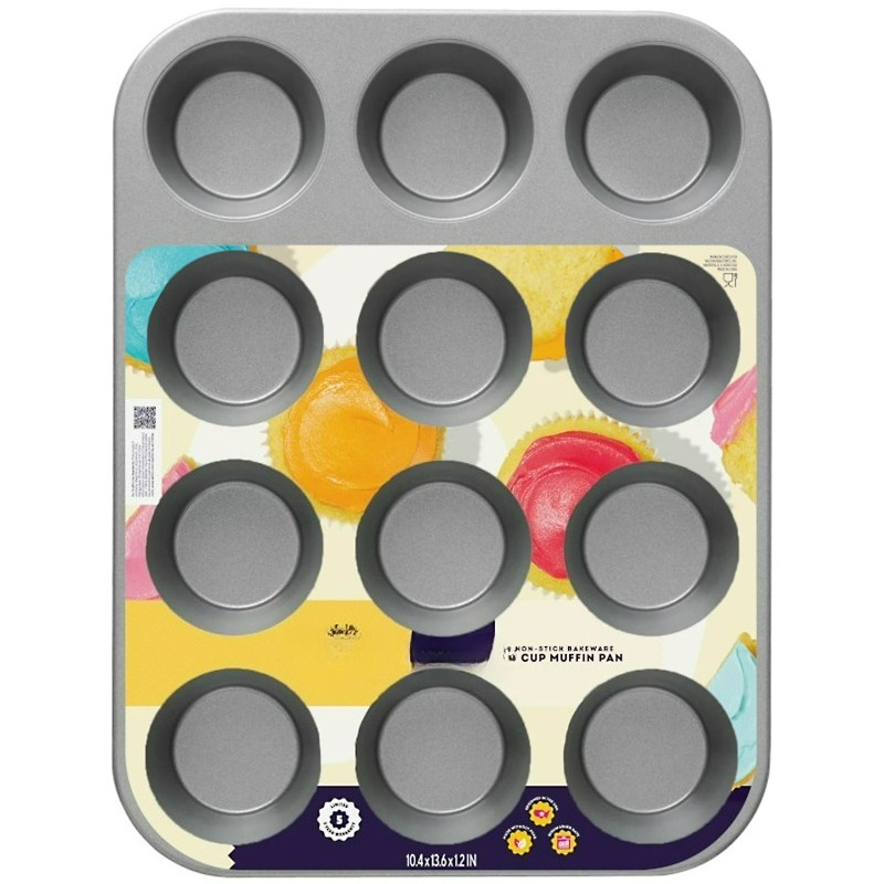 Muffin Tin Nonstick - Non-Stick 12-Cup Muffin Pan Cupcake Tin