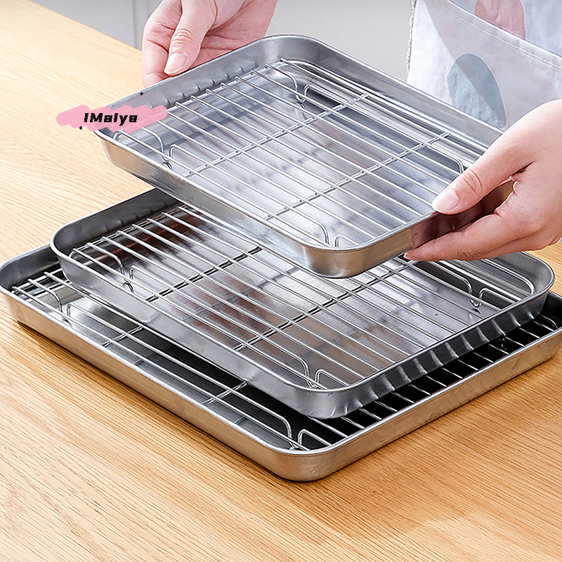 Cooling Rack Wire - Stainless Steel Baking Pan with Removable