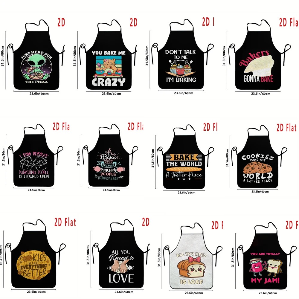 Kitchen Baking Quotes - Funny Baking Quote Printed Apron for