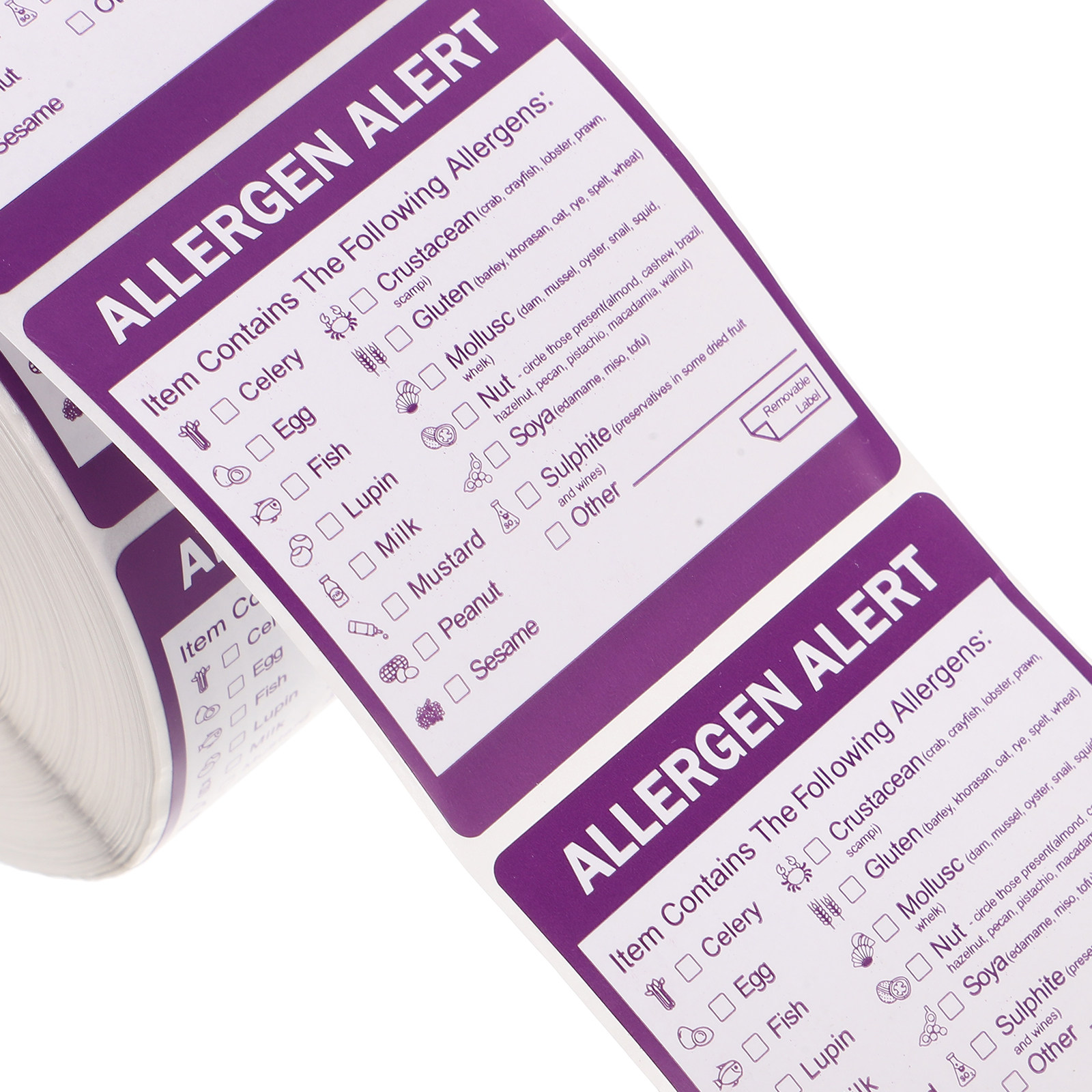 2 Rolls 2 Inch Allergen Label  – Kitchen.Baking Labels recenzja i cena