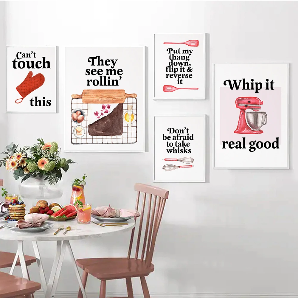 Baking Print Funny Kitchen Rap – Kitchen Baking Quotes recenzja i cena