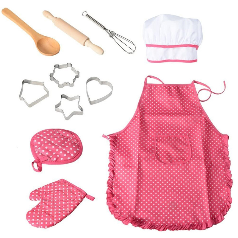 11pcs Kids Baking Apron Chef D – Baking Kitchen Set Up recenzja i cena