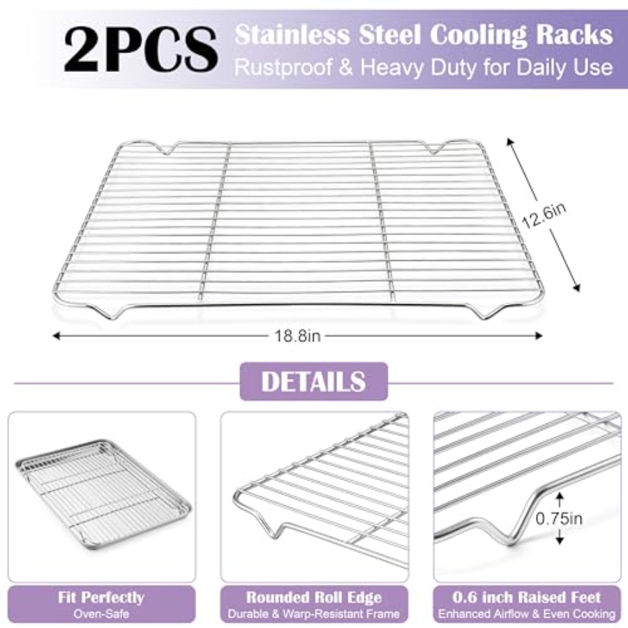Large Baking Sheet with Wire R – Cooling Rack Wire recenzja i cena