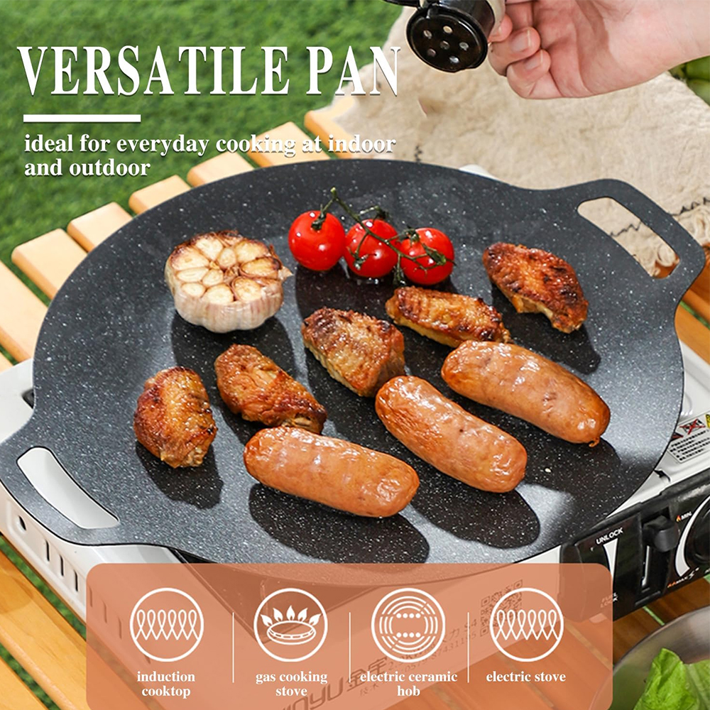 Korean BBQ Grill Pan Non-stick – Kitchen Baking Tray Organiser recenzja i cena
