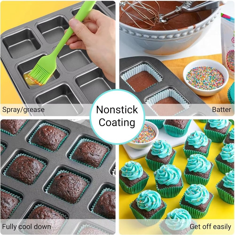 12 Cavity Square Muffin Tin Co – Muffin Tin Nonstick recenzja i cena