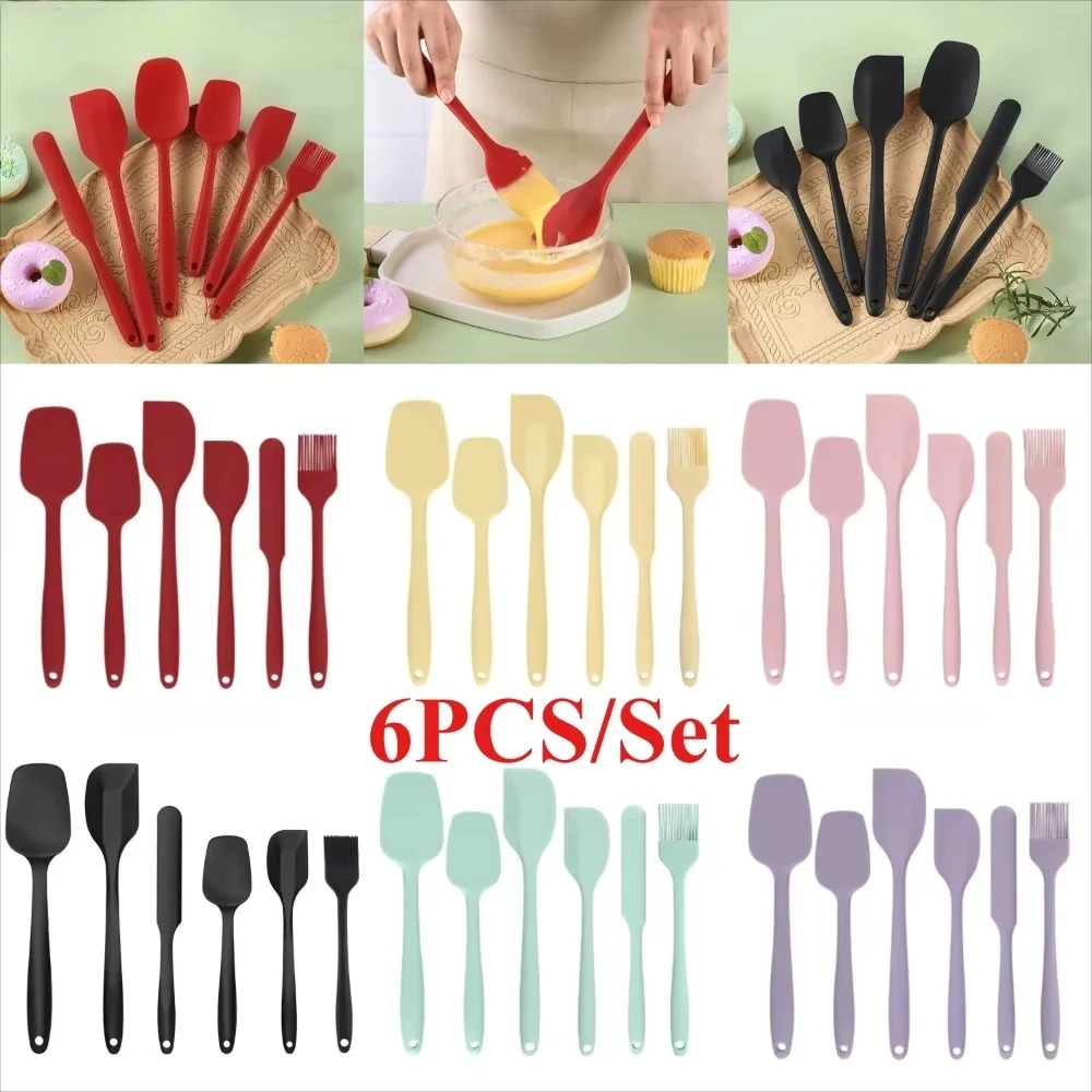 6pc Silicone Spatula Set Seaml – Baking Kitchen Set Up recenzja i cena