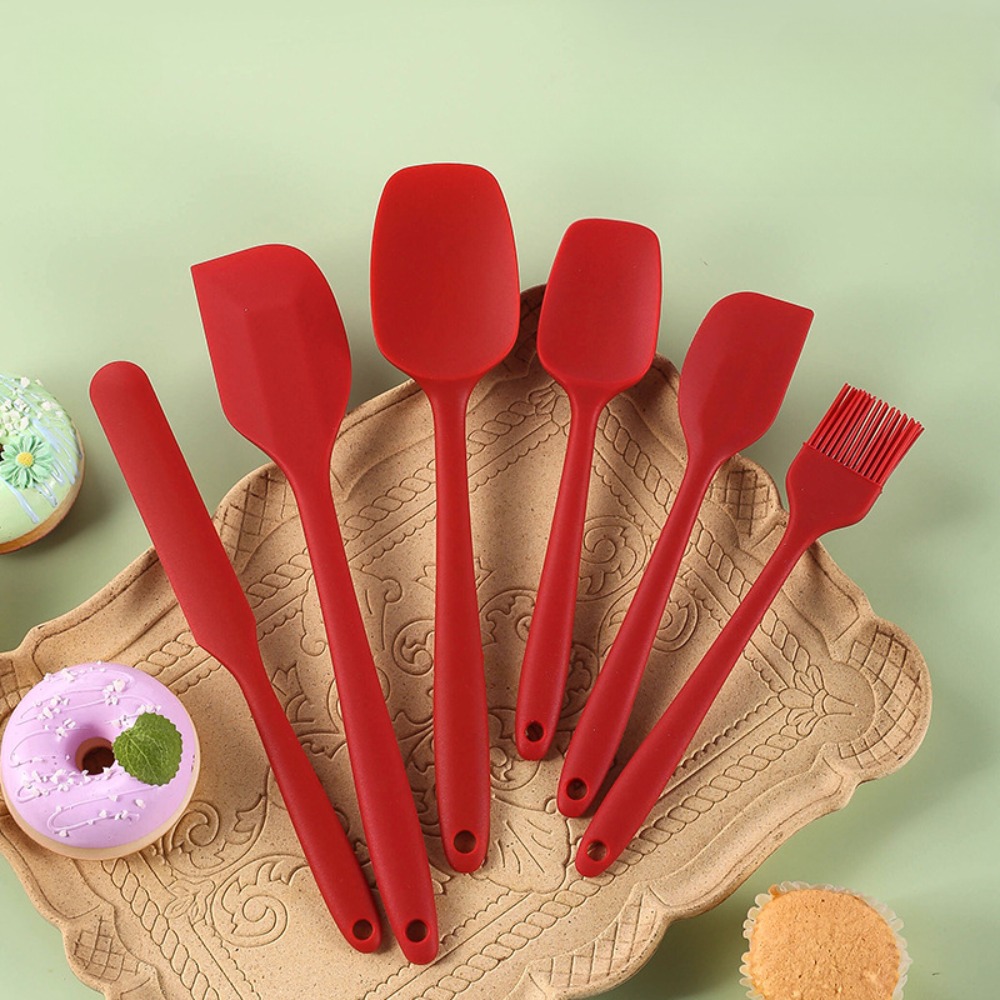 6pc Silicone Spatula Set Seaml – Baking Kitchen Set Up recenzja i cena