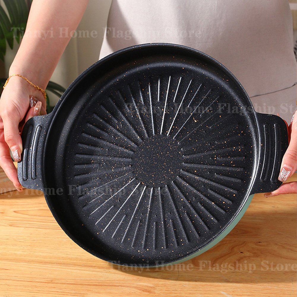 Grill Pan Round Non-Stick Barb – Kitchen Baking Tray Organiser recenzja i cena