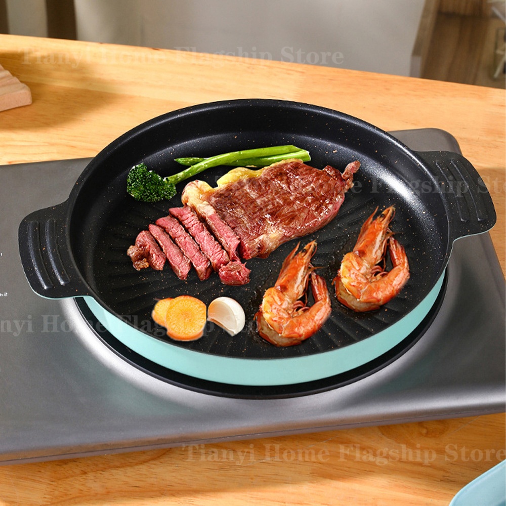 Grill Pan Round Non-Stick Barb – Kitchen Baking Tray Organiser recenzja i cena