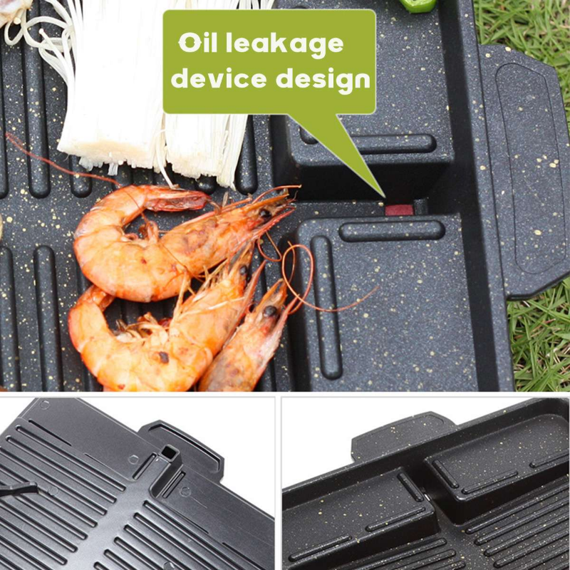 BBQ Grill Pan Plate 32 X 26cm  – Kitchen Baking Tray Organiser recenzja i cena