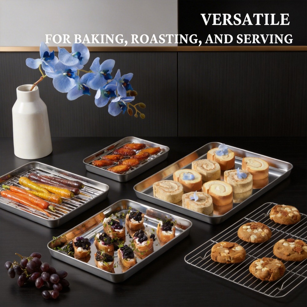 Stainless Steel Baking Sheet w – Cooling Rack Wire recenzja i cena