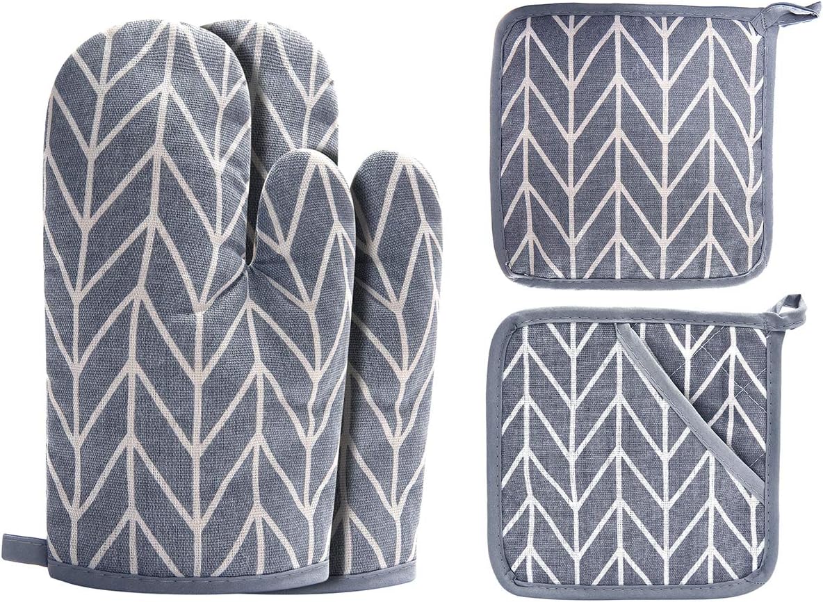 Non-Slip Oven Mitts & Potholde – Baking Kitchen Set Up recenzja i cena
