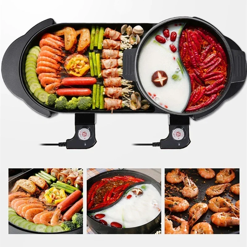 2-in-1 BBQ And Hot Pot Machine – Kitchen Baking Tray Organiser recenzja i cena