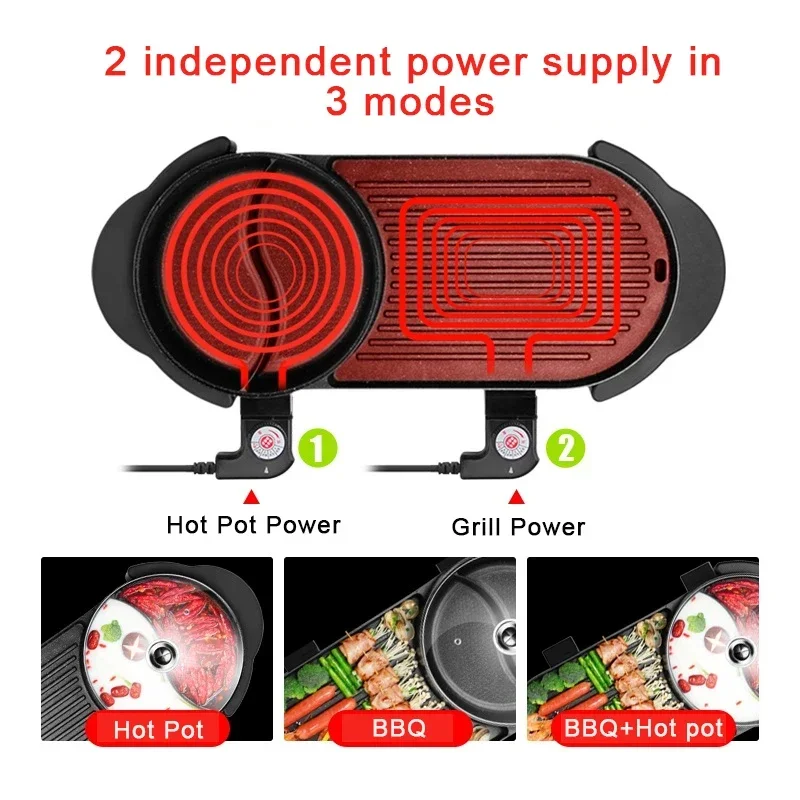 2-in-1 BBQ And Hot Pot Machine – Kitchen Baking Tray Organiser recenzja i cena
