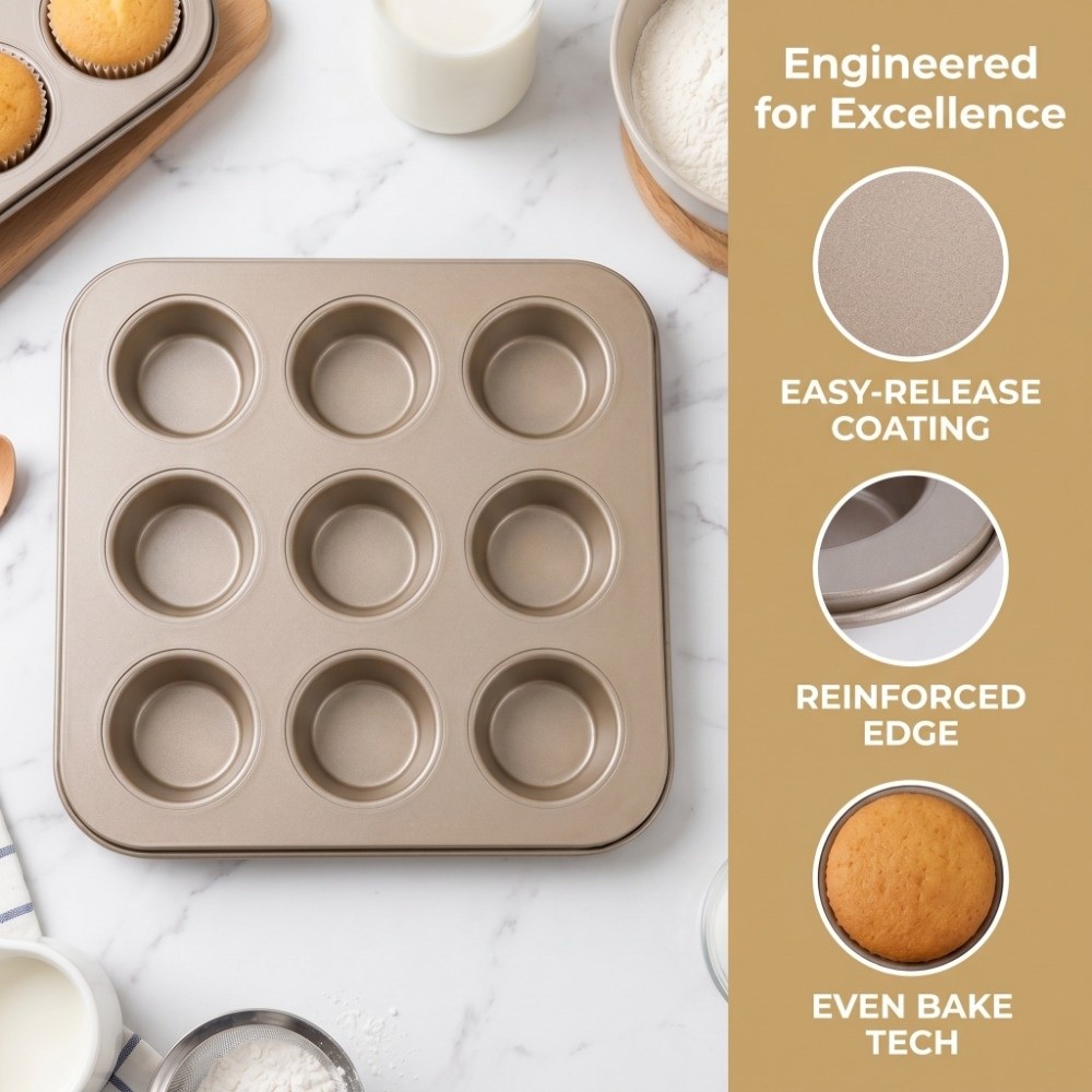 Carbon Steel Mini Muffin Pan 1 – Muffin Tin Nonstick recenzja i cena