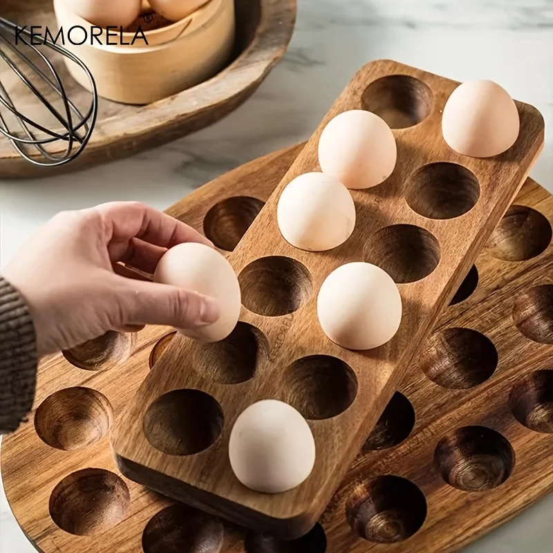 KEMORELA 1PCS Modern Wooden Eg – Kitchen Baking Tray Organiser recenzja i cena