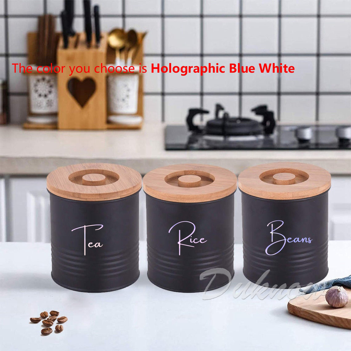 Kitchen Organization Canister  – Kitchen.Baking Labels recenzja i cena
