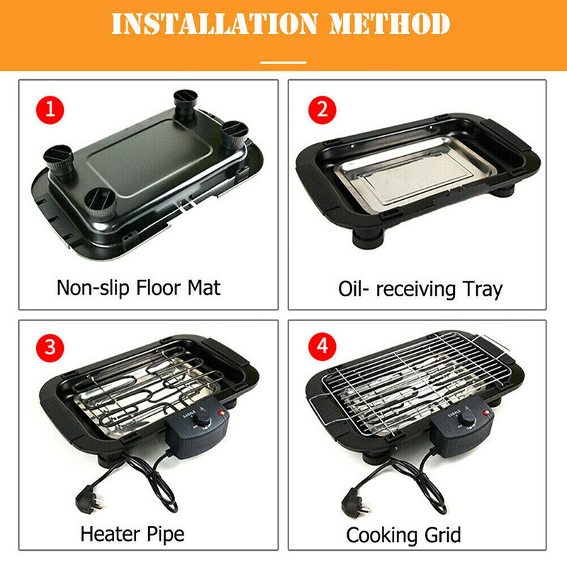 Household Smokeless Grill 2000 – Kitchen Baking Tray Organiser recenzja i cena