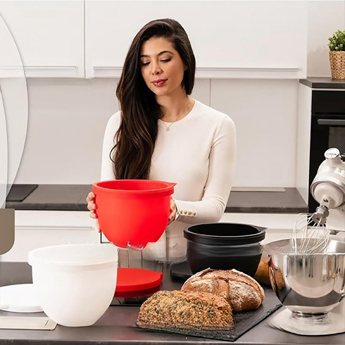 (A25M) 2xMixaid Silicone Liner – Kitchen Aid Baking Mixer recenzja i cena