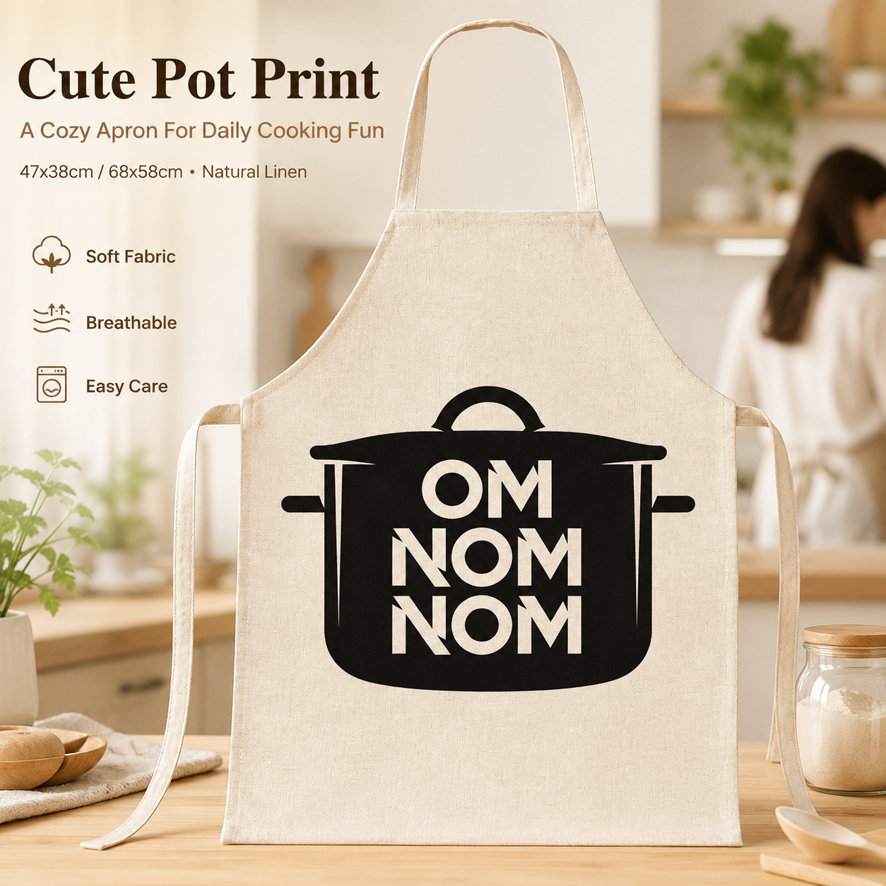Funny Quote Letter Print Linen – Kitchen Baking Quotes recenzja i cena